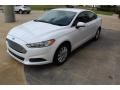 2016 Oxford White Ford Fusion S  photo #4