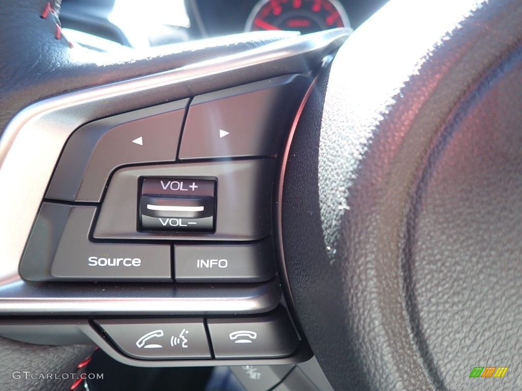 2019 Subaru Impreza 2.0i Sport 4-Door Black Steering Wheel Photo #135649519
