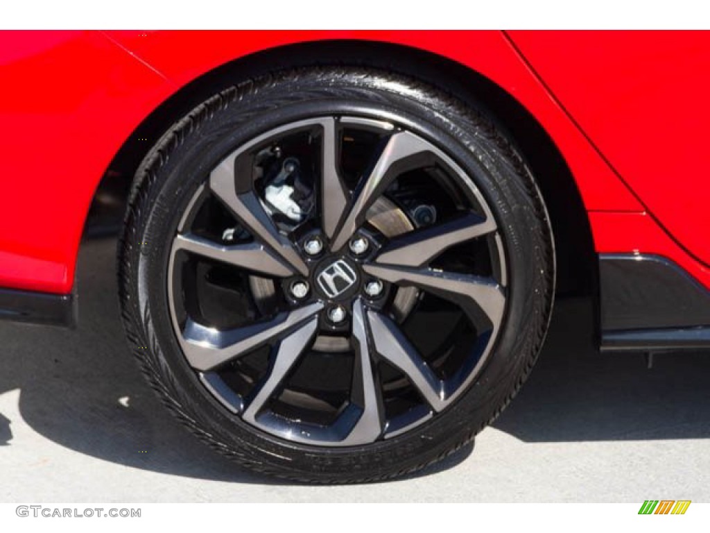 2019 Civic Sport Hatchback - Rallye Red / Black photo #32
