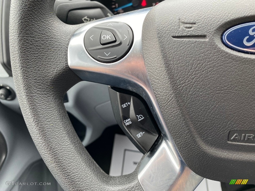 2019 Ford Transit Passenger Wagon XLT 350 MR Long Pewter Steering Wheel Photo #135651391
