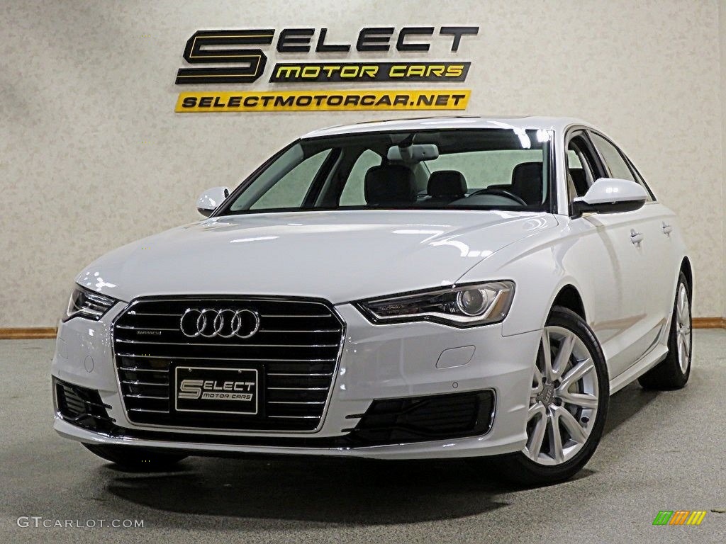 2016 A6 2.0 TFSI Premium Plus quattro - Ibis White / Black photo #12