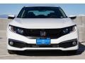 2019 Platinum White Pearl Honda Civic EX-L Sedan  photo #3