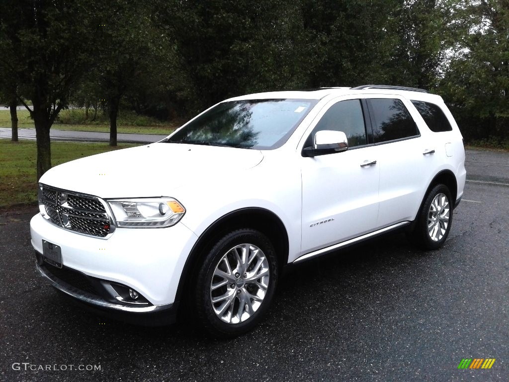 2015 Durango Citadel AWD - Bright White / Black/Tan photo #2