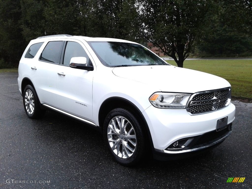 2015 Durango Citadel AWD - Bright White / Black/Tan photo #4