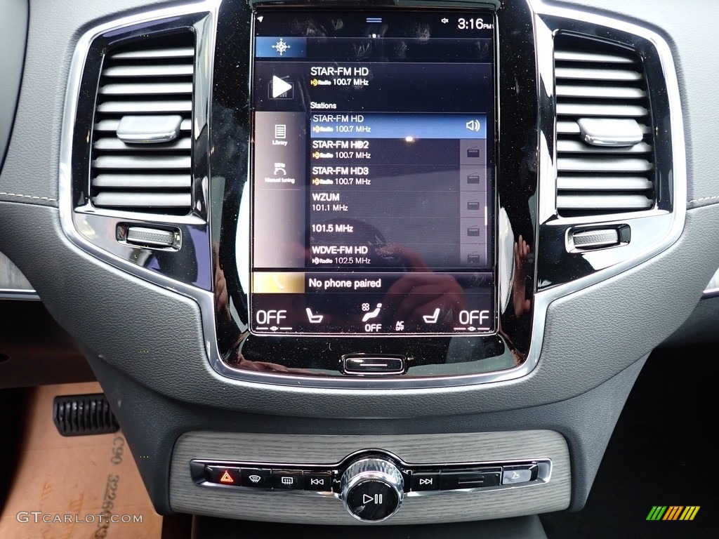 2020 Volvo XC90 T6 AWD Inscription Controls Photo #135660616