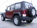 2009 Red Rock Crystal Pearl Jeep Wrangler Unlimited X 4x4  photo #6