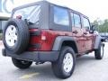 2009 Red Rock Crystal Pearl Jeep Wrangler Unlimited X 4x4  photo #8