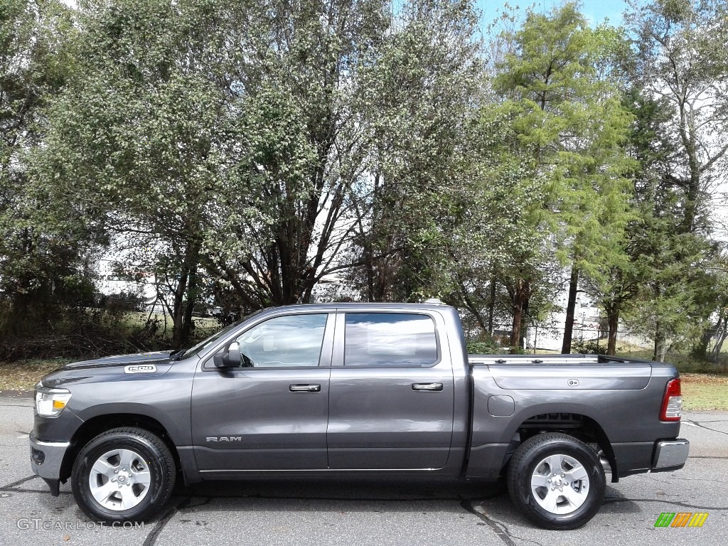 2020 1500 Big Horn Crew Cab 4x4 - Granite Crystal Metallic / Black/Diesel Gray photo #1