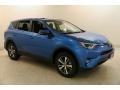 2018 Electric Storm Blue Toyota RAV4 XLE AWD  photo #1
