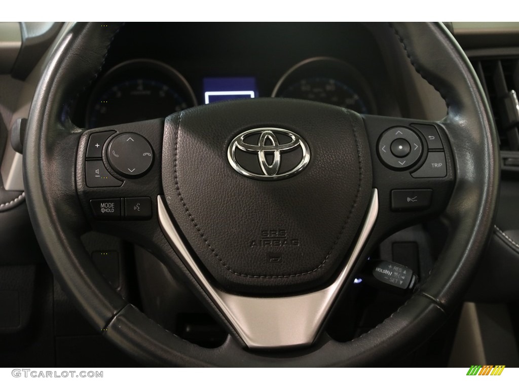 2018 RAV4 XLE AWD - Electric Storm Blue / Black photo #7