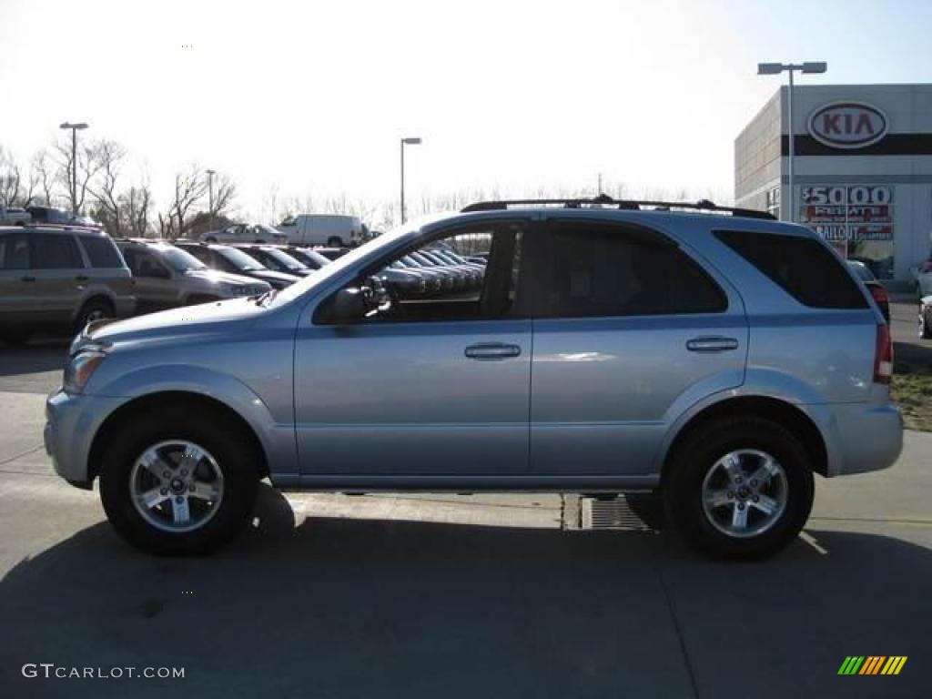 2005 Sorento LX 4WD - Ice Blue Metallic / Gray photo #8