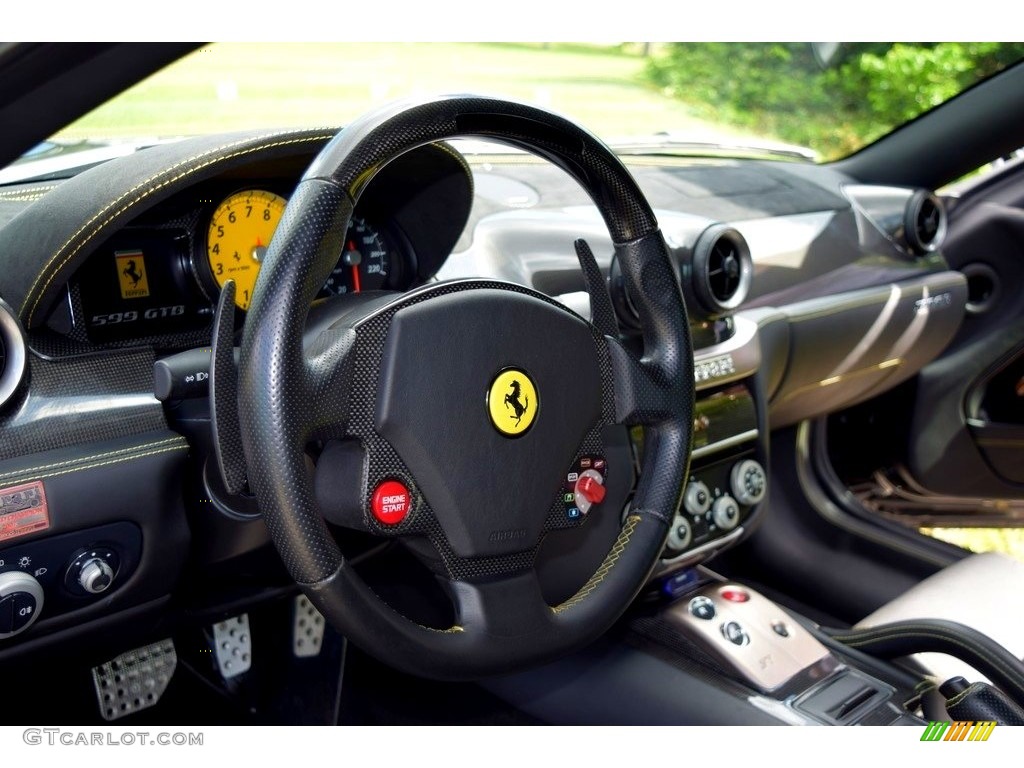 2008 Ferrari 599 GTB Fiorano F1 Black Steering Wheel Photo #135672066