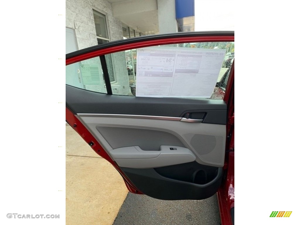 2020 Elantra Value Edition - Scarlet Red Pearl / Gray photo #17