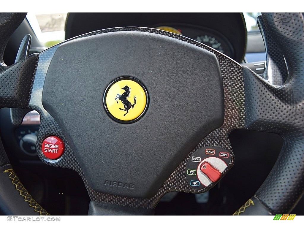 2008 Ferrari 599 GTB Fiorano F1 Black Steering Wheel Photo #135672678