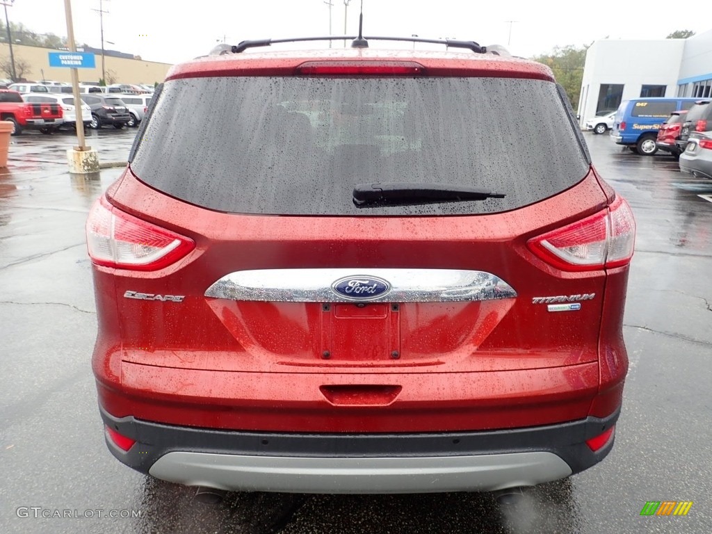 2014 Escape Titanium 2.0L EcoBoost 4WD - Sunset / Charcoal Black photo #6