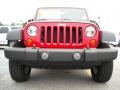 2009 Flame Red Jeep Wrangler Unlimited X 4x4  photo #3