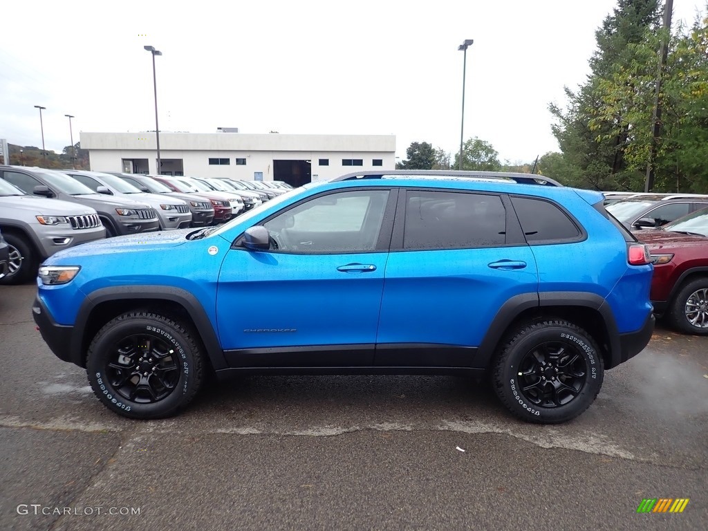 Hydro Blue Pearl 2020 Jeep Cherokee Trailhawk 4x4 Exterior Photo #135672975