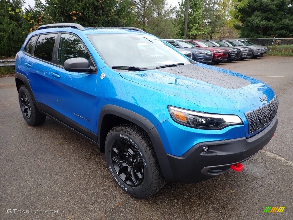 Hydro Blue Pearl 2020 Jeep Cherokee Trailhawk 4x4 Exterior Photo #135673101