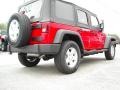 2009 Flame Red Jeep Wrangler Unlimited X 4x4  photo #6