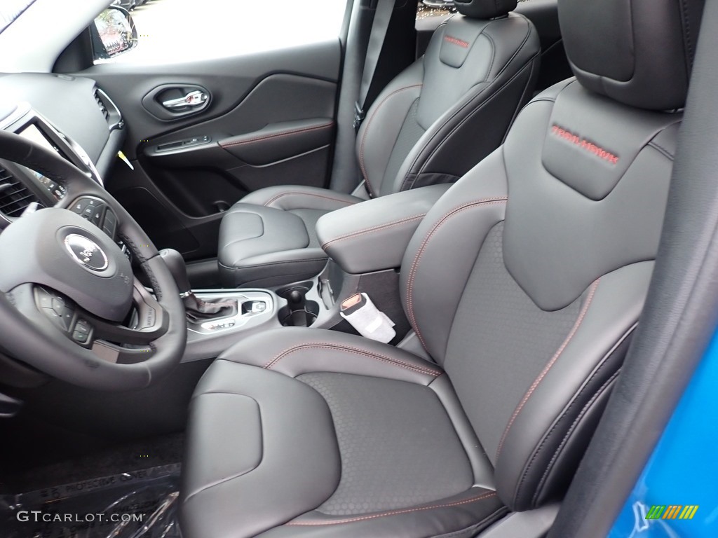 Black Interior 2020 Jeep Cherokee Trailhawk 4x4 Photo #135673260