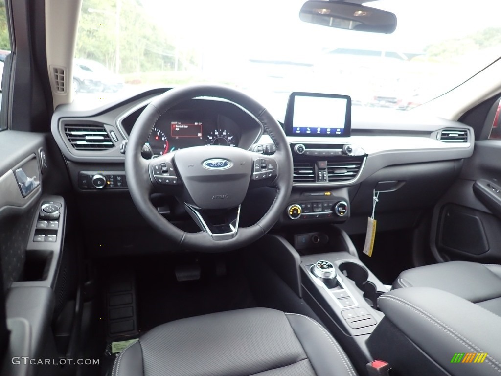 Ebony Black Interior 2020 Ford Escape SEL 4WD Photo #135673497