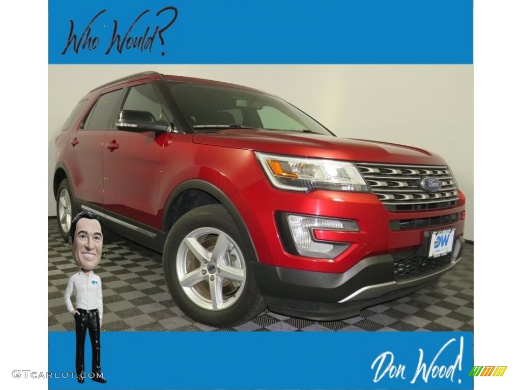 2017 Explorer XLT 4WD - Ruby Red / Ebony Black photo #1