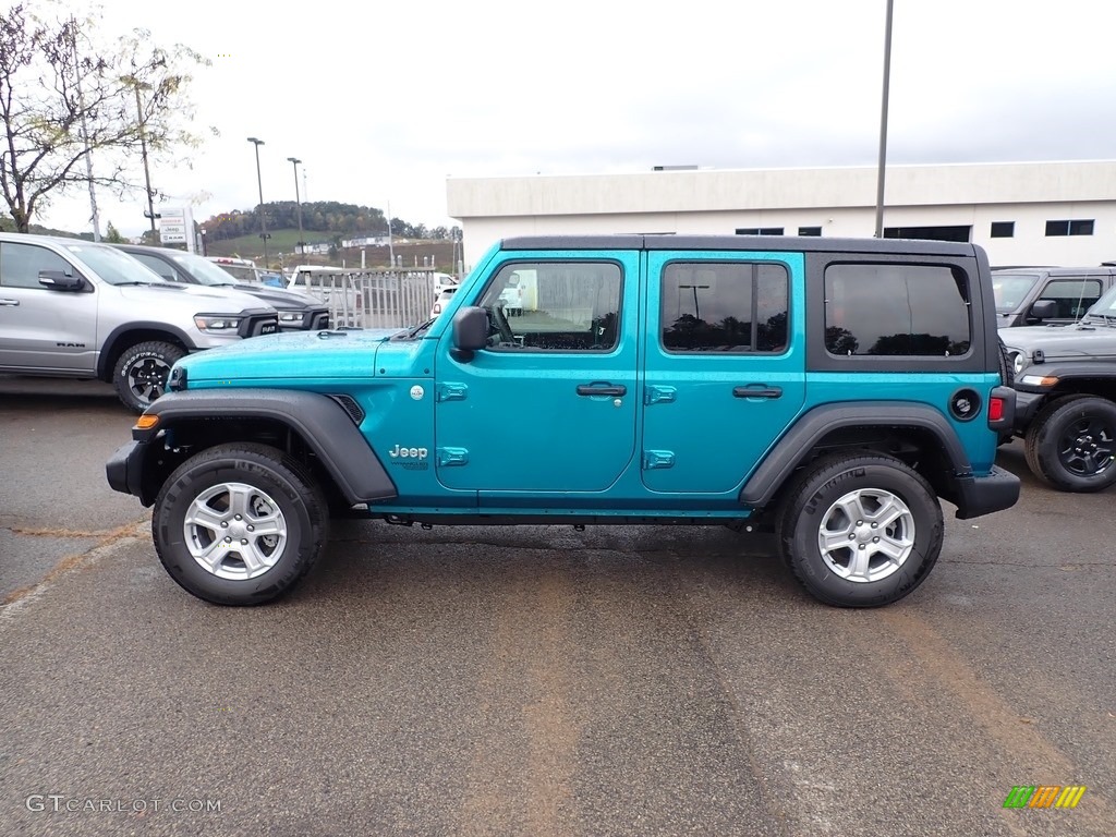 Bikini Pearl 2020 Jeep Wrangler Unlimited Sport 4x4 Exterior Photo #135673944
