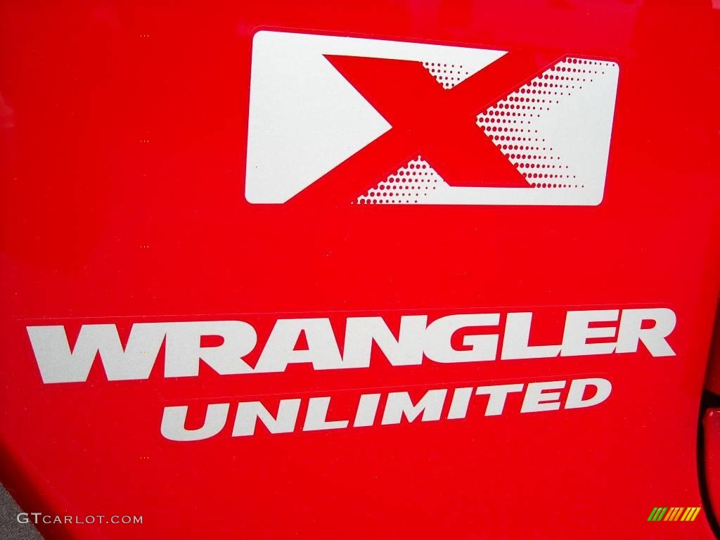 2009 Wrangler Unlimited X 4x4 - Flame Red / Dark Slate Gray/Medium Slate Gray photo #11