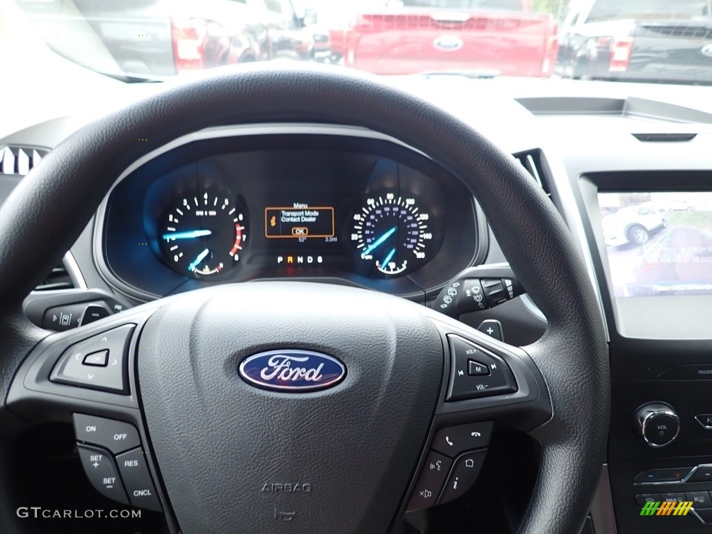 2020 Ford Edge SE AWD Ebony Steering Wheel Photo #135674361