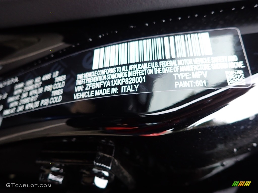 2019 Fiat 500X Pop AWD Color Code Photos