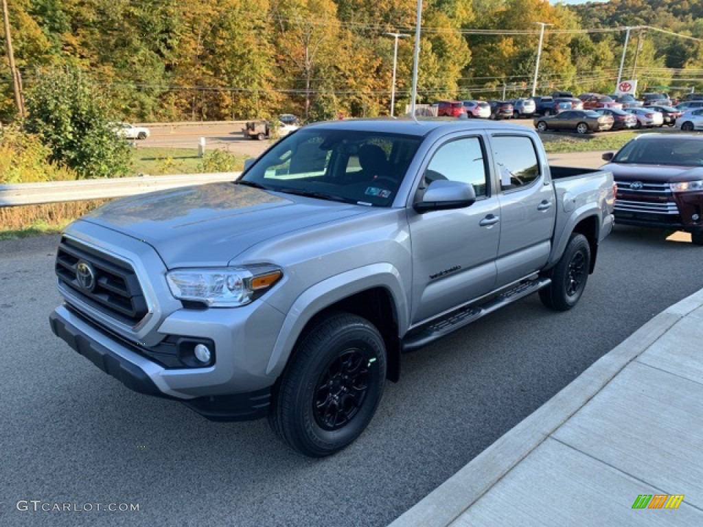 2020 Tacoma SR5 Double Cab 4x4 - Silver Sky Metallic / Black photo #7