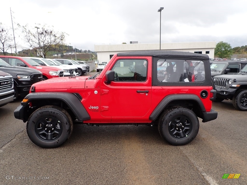 Firecracker Red 2020 Jeep Wrangler Sport 4x4 Exterior Photo #135674856