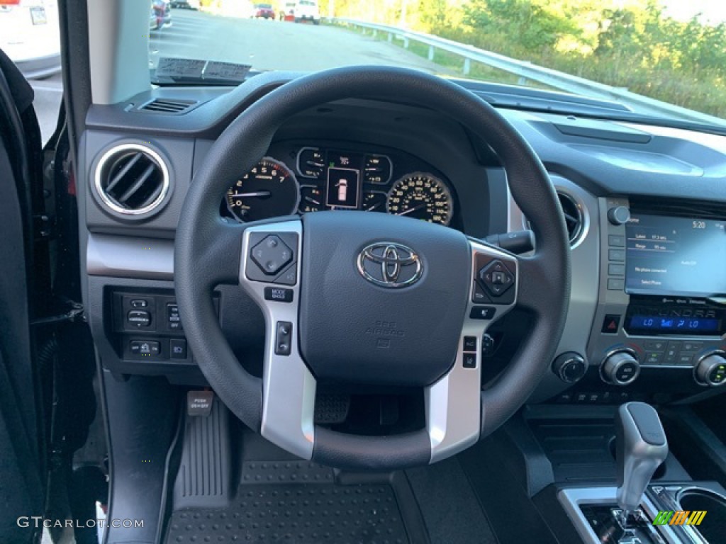 2020 Toyota Tundra TRD Sport CrewMax 4x4 Graphite Steering Wheel Photo #135675402