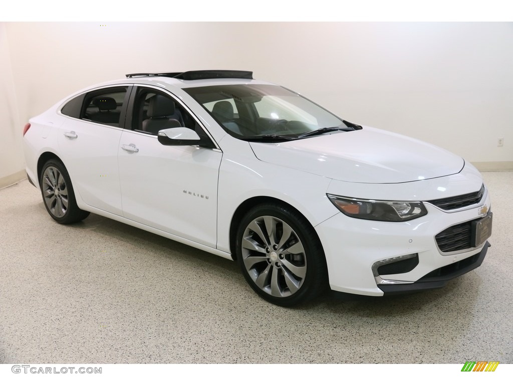 2016 Malibu Premier - Summit White / Dark Atmosphere/Medium Ash Gray photo #1