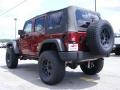 2009 Red Rock Crystal Pearl Jeep Wrangler Unlimited X 4x4  photo #6