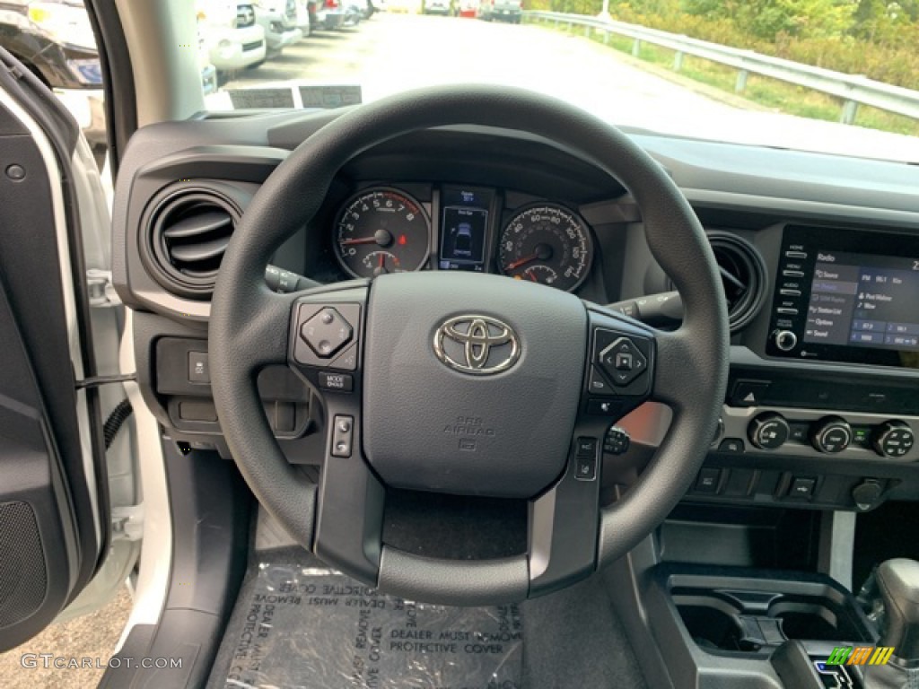 2020 Toyota Tacoma SR Access Cab 4x4 Cement Steering Wheel Photo #135677955