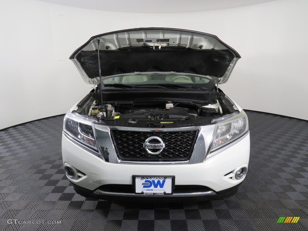 2013 Pathfinder SL 4x4 - Moonlight White / Almond photo #8