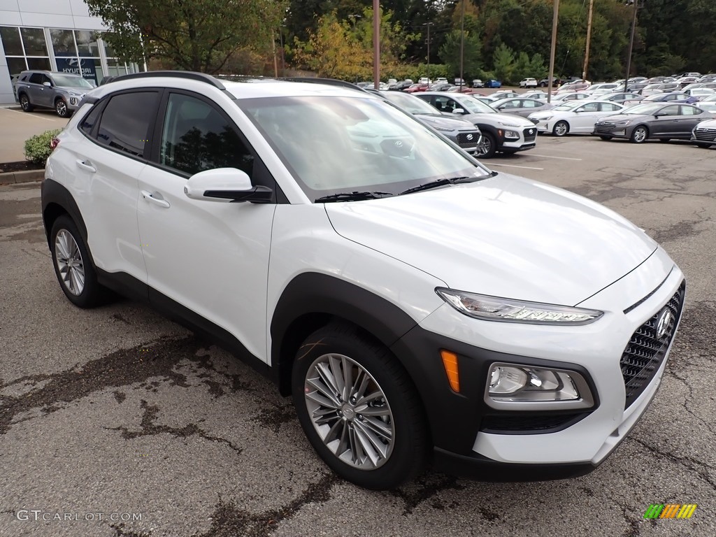 Chalk White 2020 Hyundai Kona SEL AWD Exterior Photo #135682227
