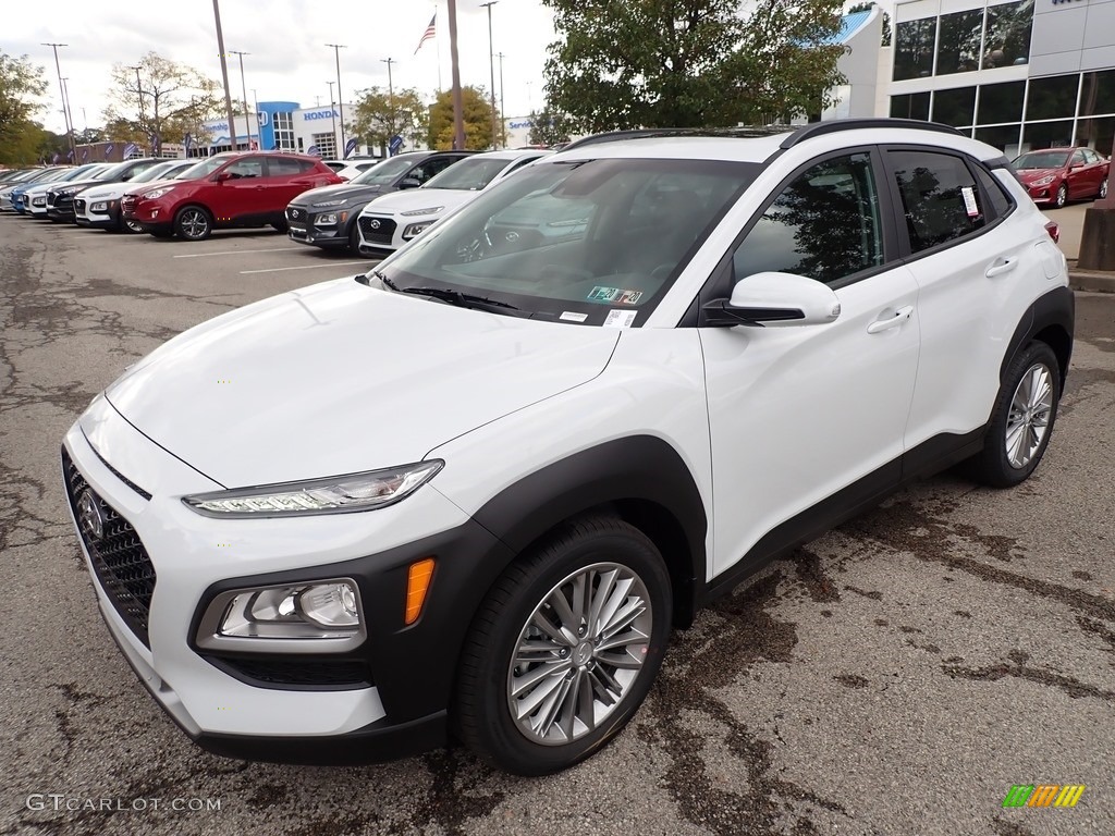Chalk White 2020 Hyundai Kona SEL AWD Exterior Photo #135682290