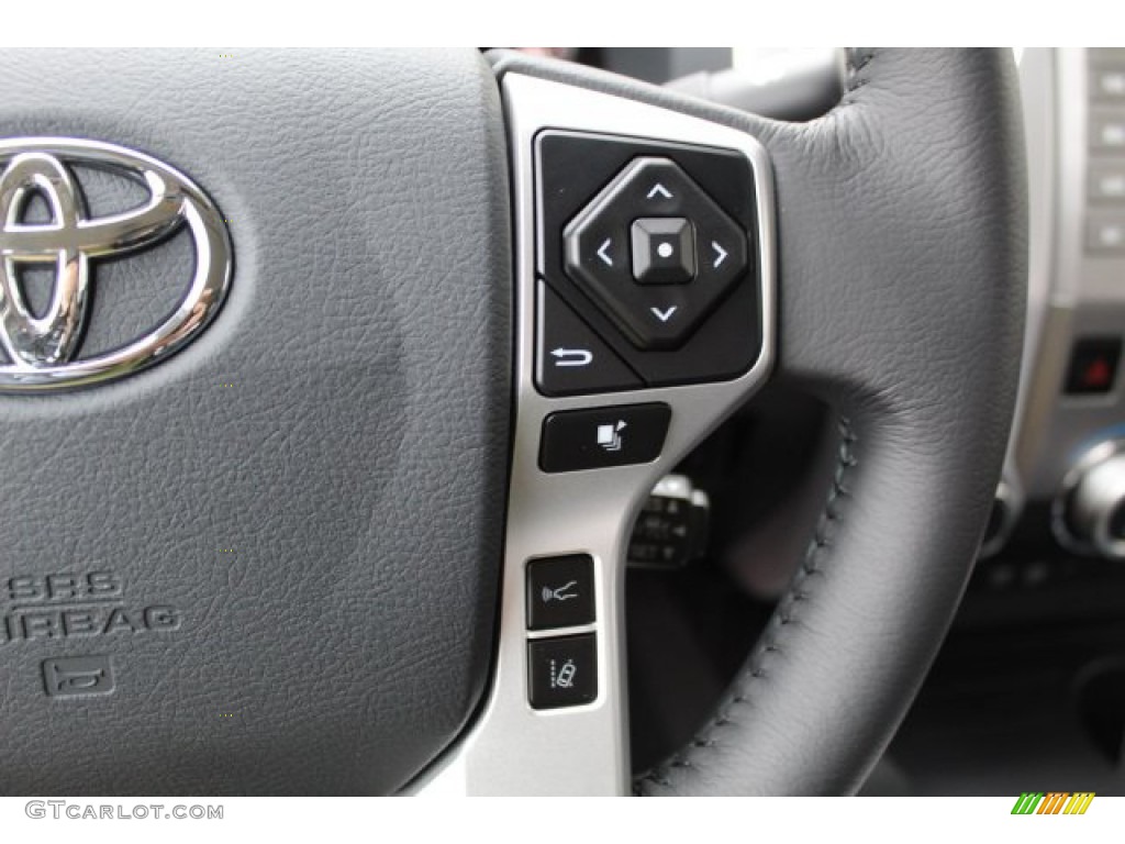 2020 Toyota Tundra Platinum CrewMax 4x4 Black Steering Wheel Photo #135684489