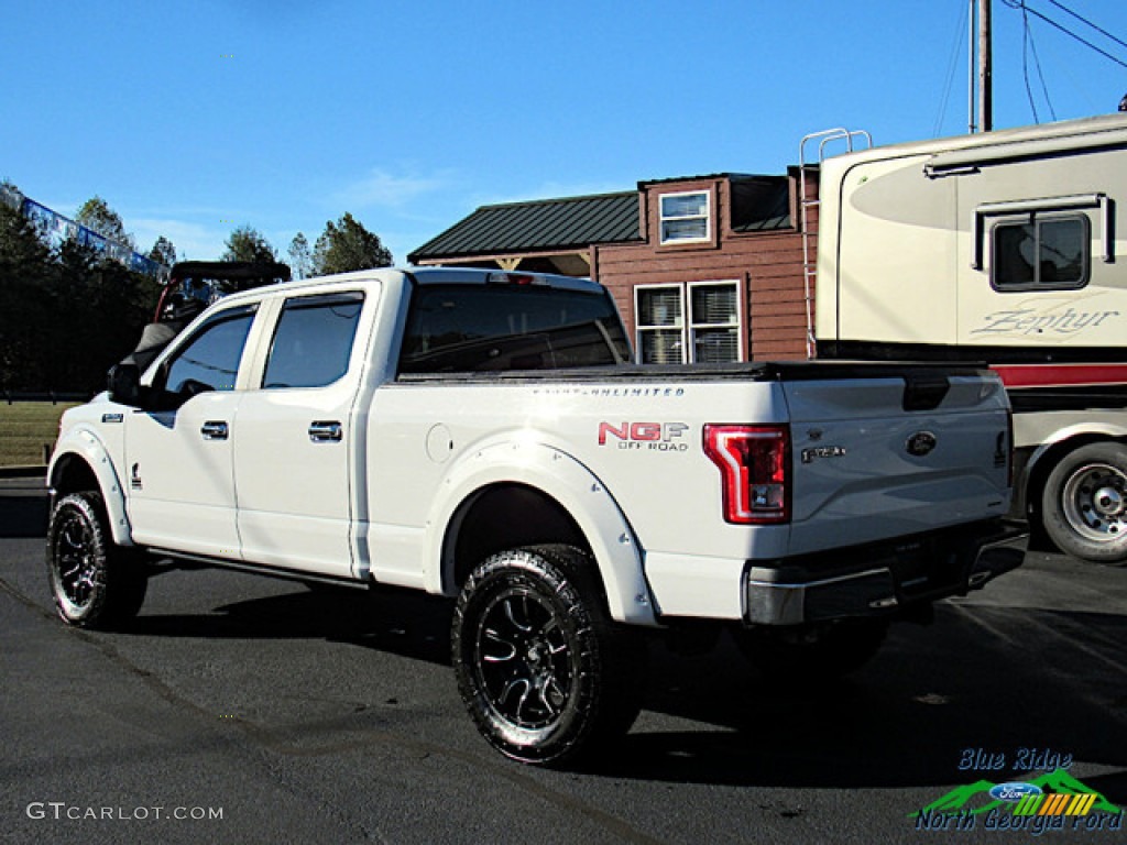 2016 F150 XL SuperCrew 4x4 - Oxford White / Medium Earth Gray photo #3