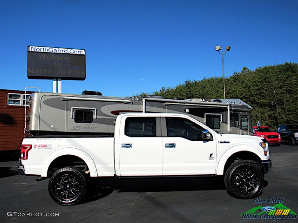 2016 F150 XL SuperCrew 4x4 - Oxford White / Medium Earth Gray photo #6