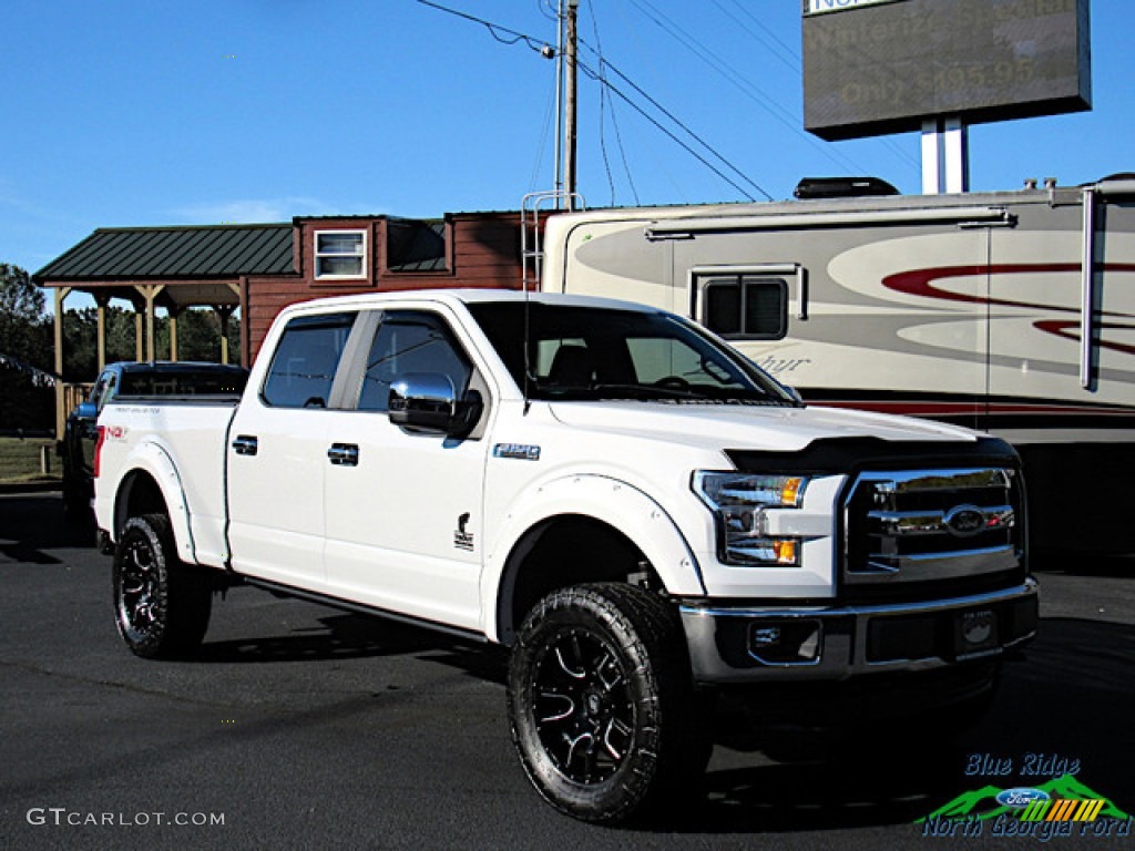 2016 F150 XL SuperCrew 4x4 - Oxford White / Medium Earth Gray photo #7
