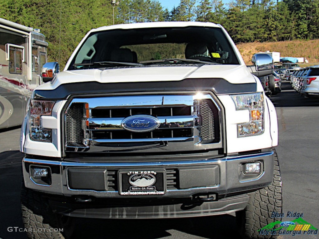 2016 F150 XL SuperCrew 4x4 - Oxford White / Medium Earth Gray photo #8