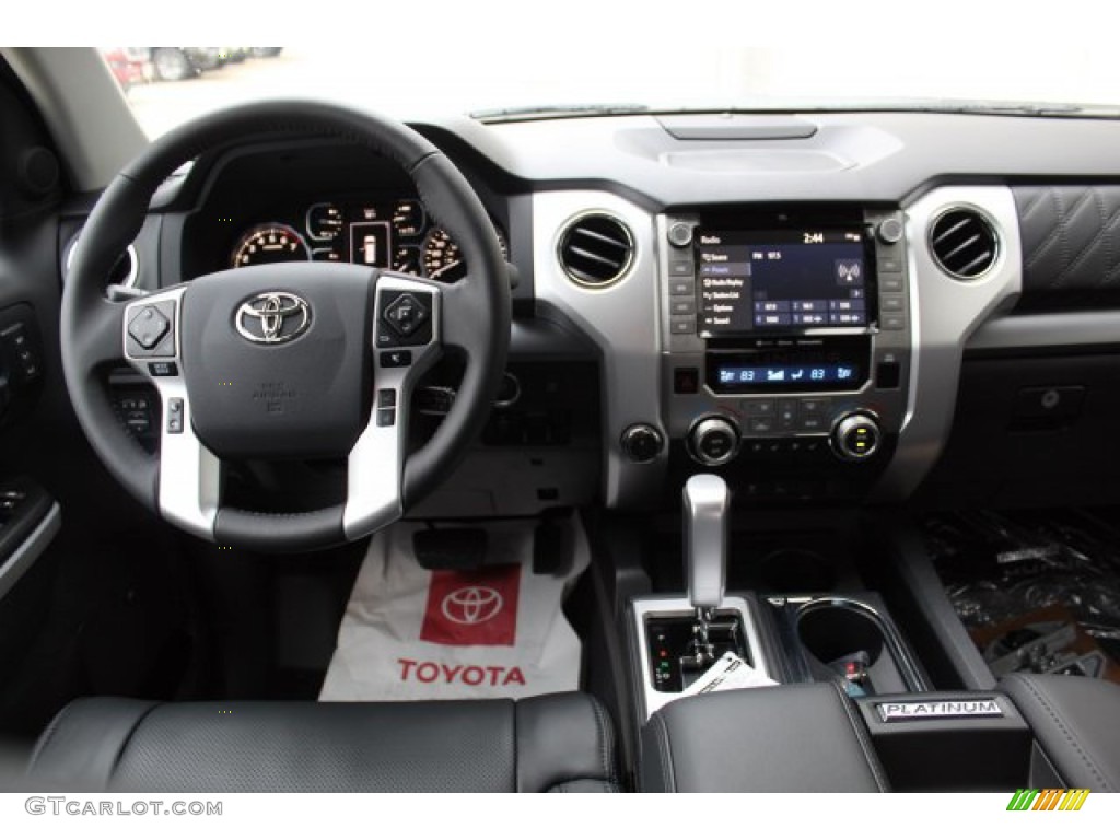 2020 Toyota Tundra Platinum CrewMax 4x4 Black Dashboard Photo #135684637