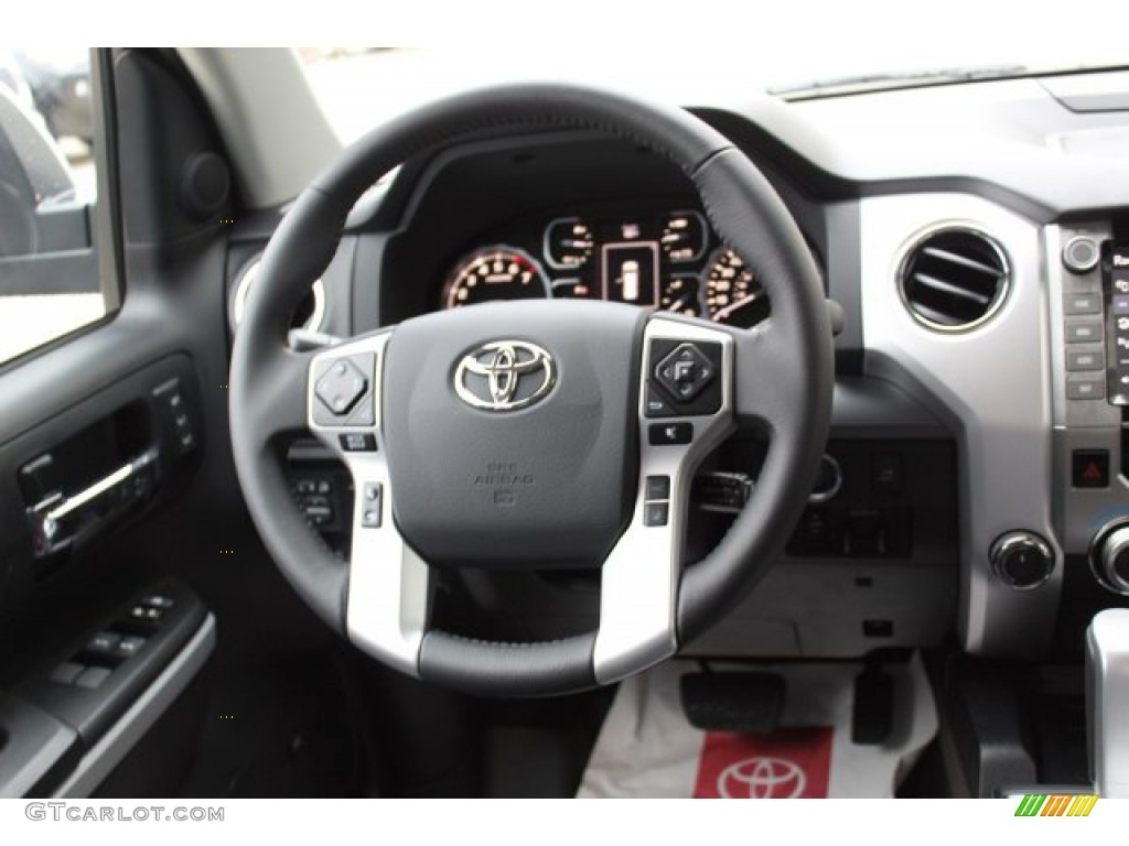 2020 Toyota Tundra Platinum CrewMax 4x4 Black Steering Wheel Photo #135684660