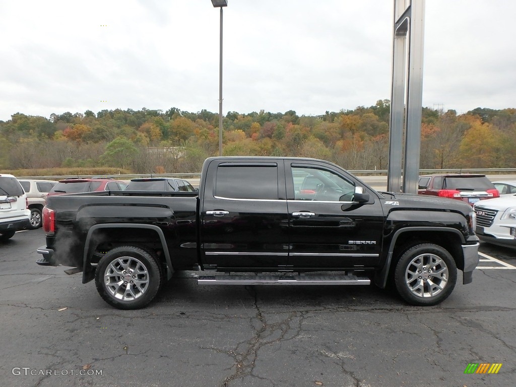 Onyx Black 2018 GMC Sierra 1500 SLT Crew Cab 4WD Exterior Photo #135684750