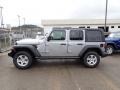 2020 Billet Silver Metallic Jeep Wrangler Unlimited Sport 4x4  photo #2