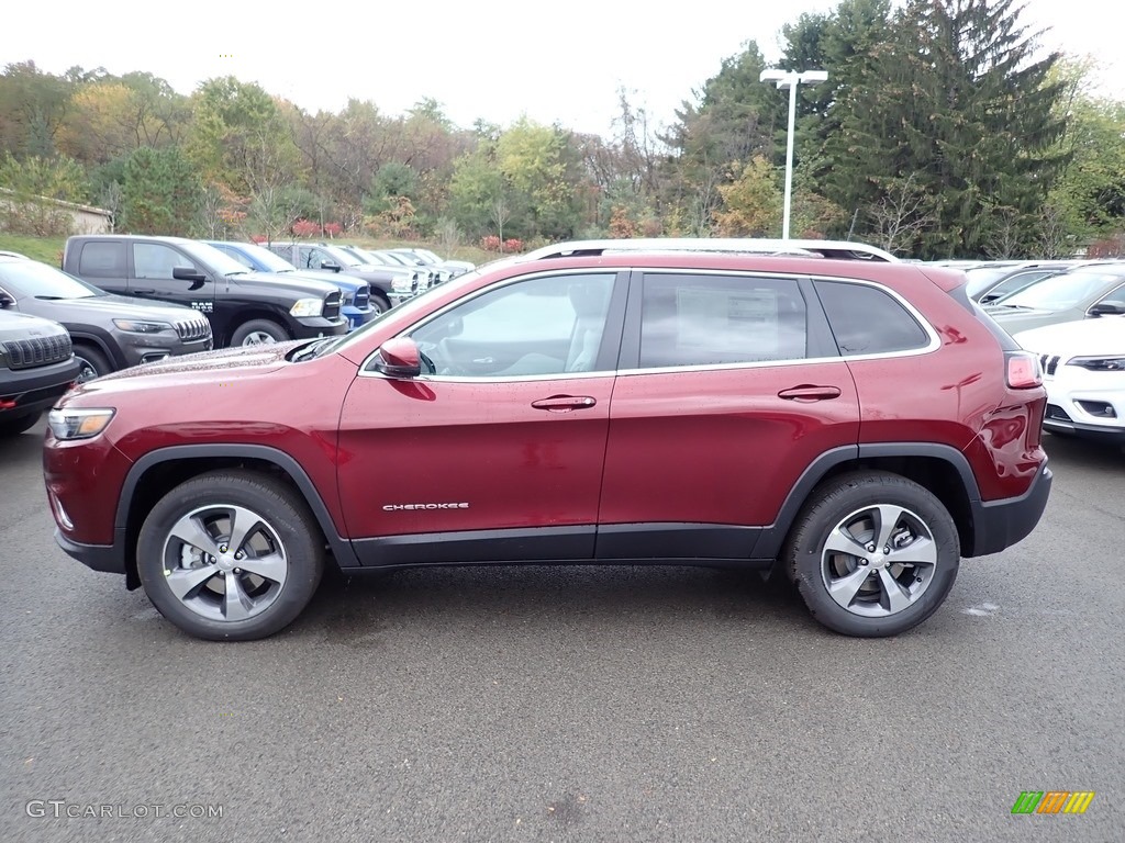 Velvet Red Pearl 2020 Jeep Cherokee Limited 4x4 Exterior Photo #135686205
