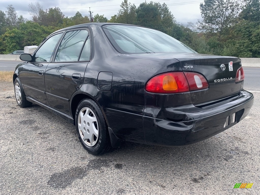 1999 Corolla LE - Satin Black Metallic / Pebble Beige photo #5